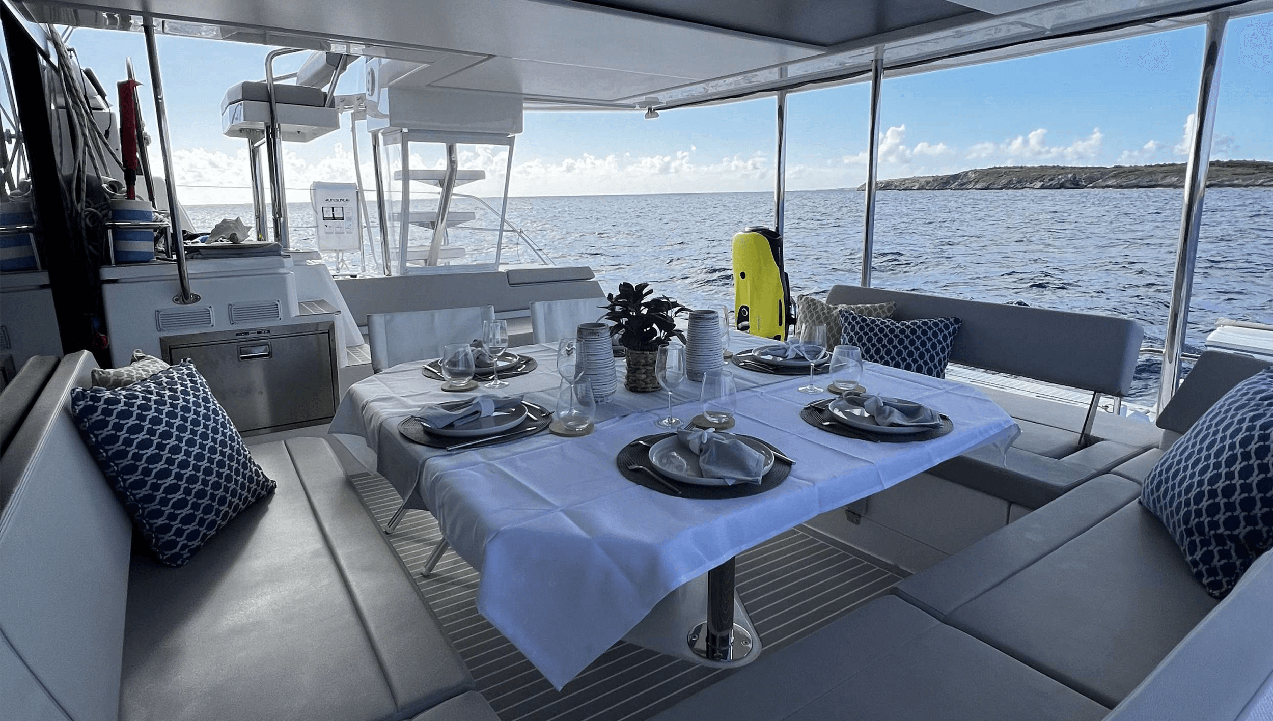 Andiamo Yacht Charter Aft Deck