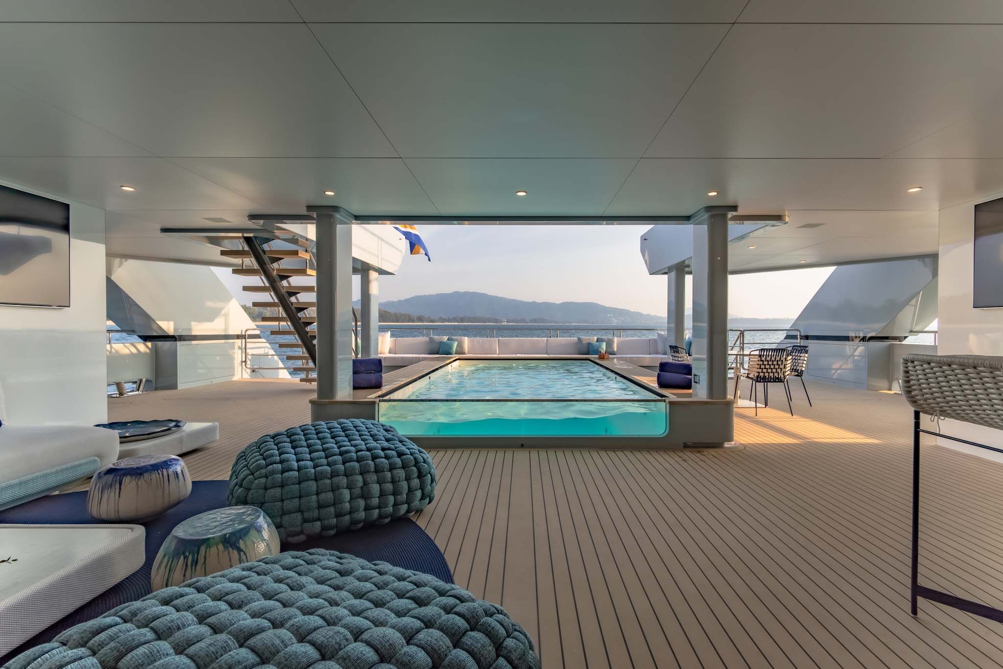 The White Lotus Spacecat Yacht Charter Main Deck