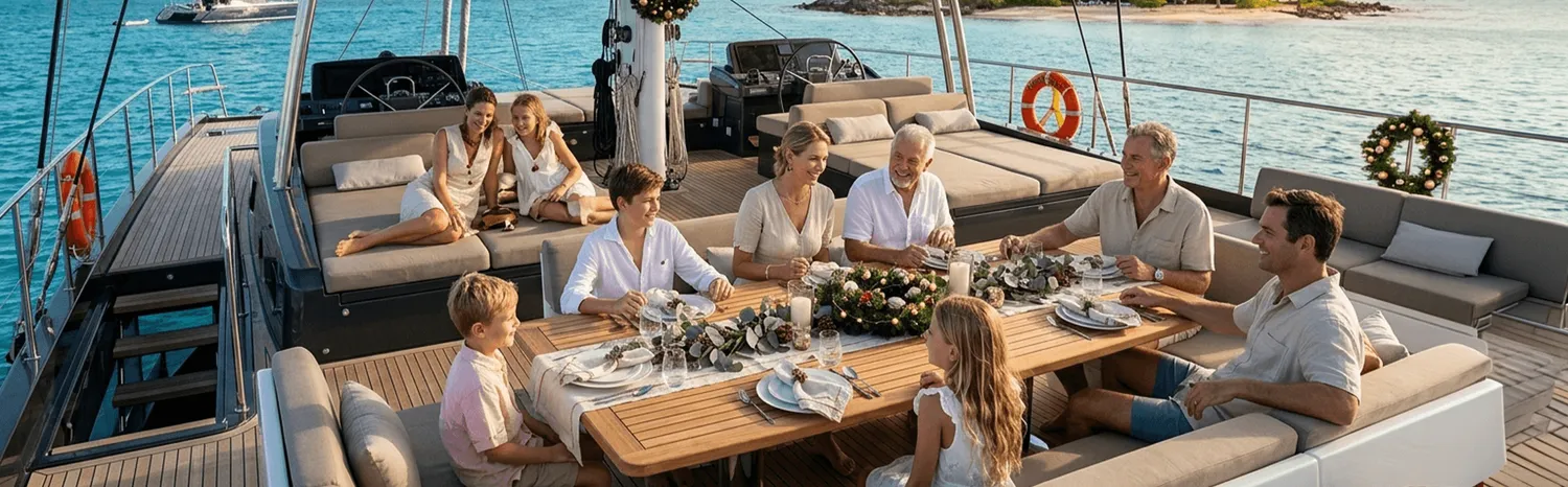 Christmas Yacht Charter and New Year Planning: When to Book, Where to Go & What Changes Over the Holidays